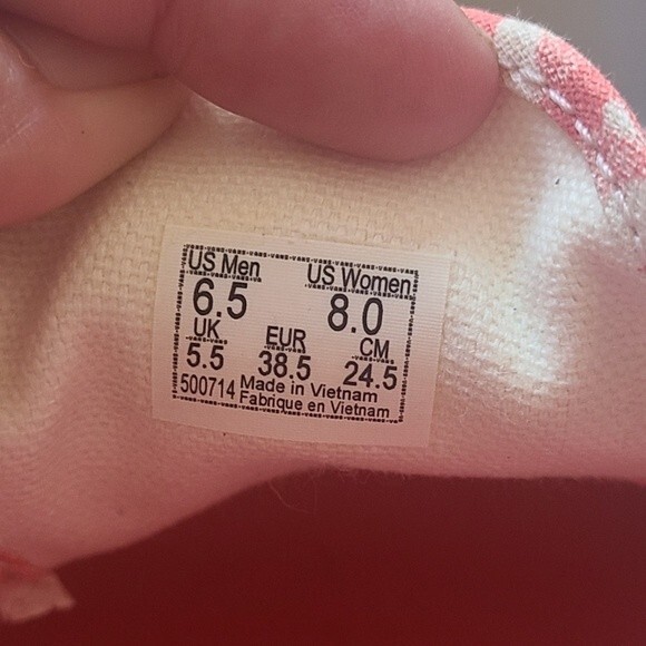 Vans island floral linen lace up size 8 - Picture 6 of 7